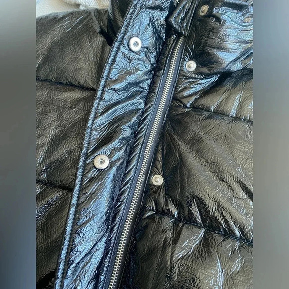 Zara Jacket Women’s Medium Black Puffer Coat - Picture 9 of 10